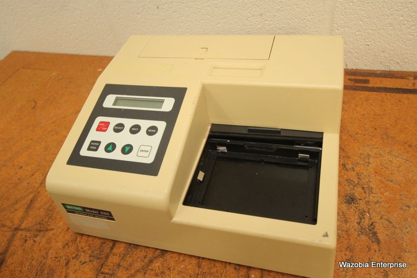 BIORAD MICROPLATE READER MODEL 550 eBay