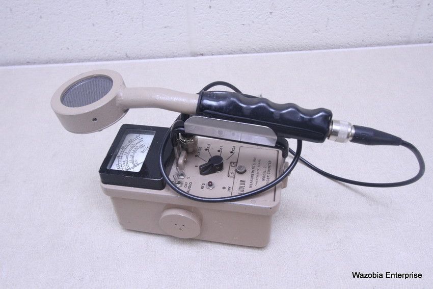 LUDLUM GEIGER COUNTER MODEL 3 SURVEY METER WITH PROBE MODEL 449 eBay