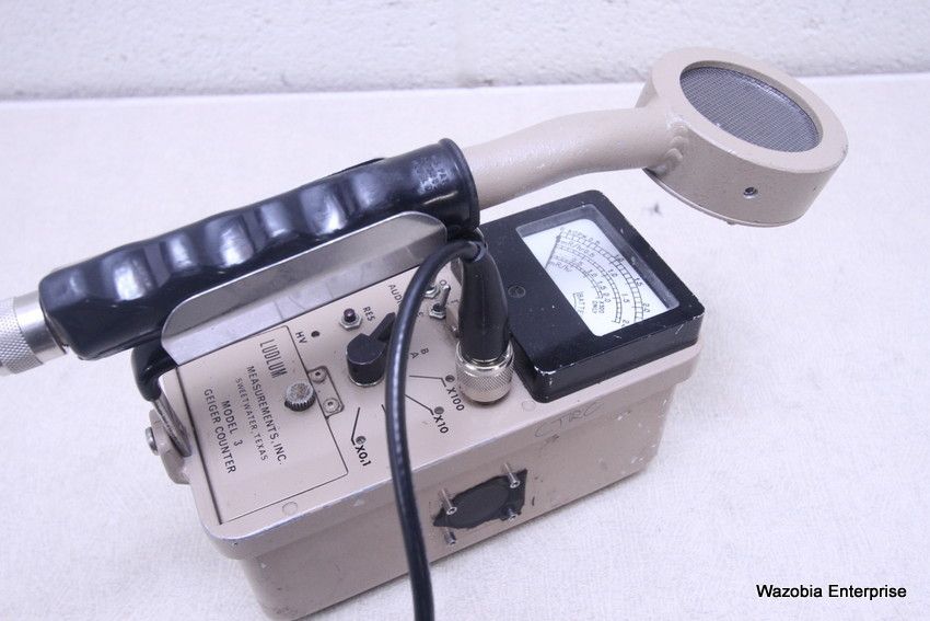 LUDLUM GEIGER COUNTER MODEL 3 SURVEY METER WITH PROBE MODEL 449 eBay