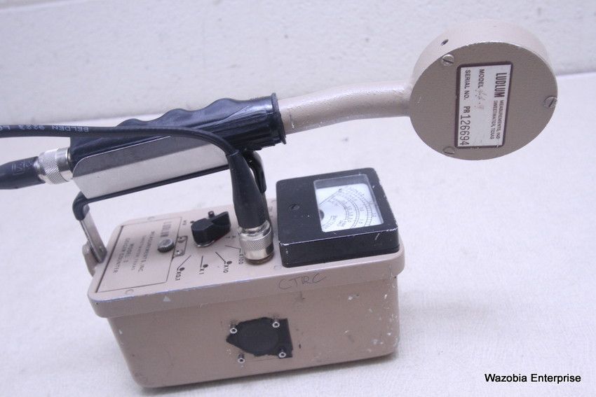 LUDLUM GEIGER COUNTER MODEL 3 SURVEY METER WITH PROBE MODEL 449 eBay