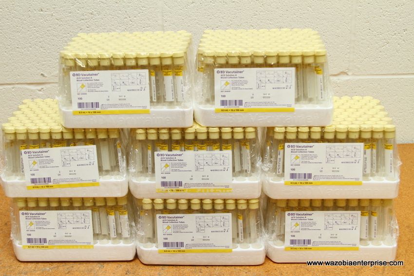 BD VACUTAINER ACD SOLUTION A BLOOD COLLECTION TUBES 100/PACK 364606 eBay