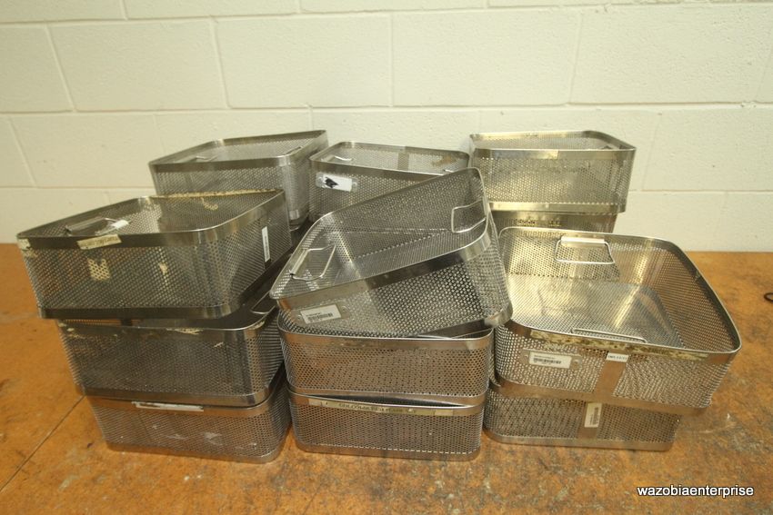 MEDICAL DENTAL INSTRUMENT STERILIZATION BASKET SURGICAL CONTAINER 12"X11.5"X4" eBay