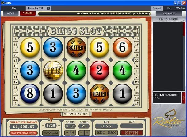 Bingo Slot Video Slot - TopGame