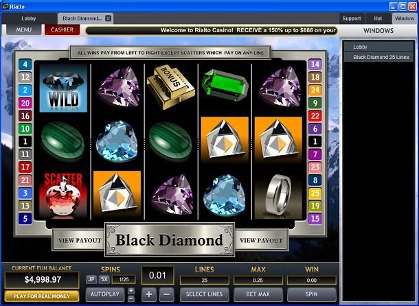Black Diamond Video Slot - Topgame