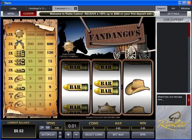 Fandango's Slot - TopGame