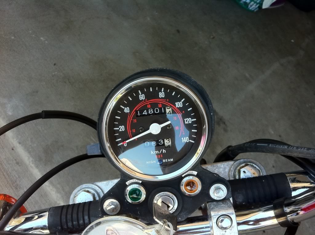 Honda rebel speedometer #2