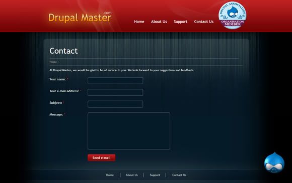 drupal master 25 Examples of Well Designed Contact Pages