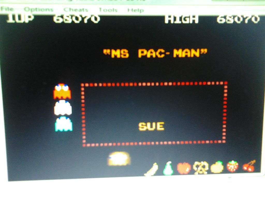 MatthewFelix: Namco Museum: Ms. Pac-Man (GBA Emulated) 68,070 points on 2014-02-24 19:58:09