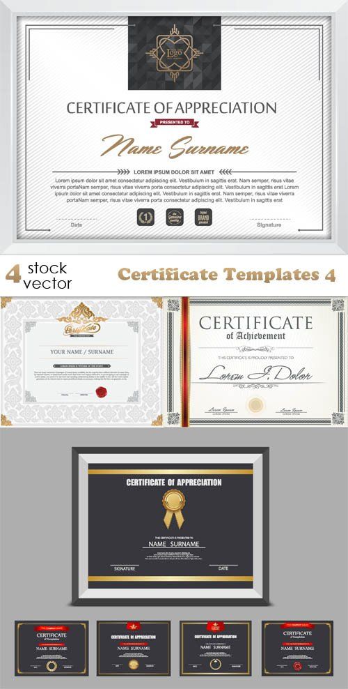 Vectors - Certificate Templates 4