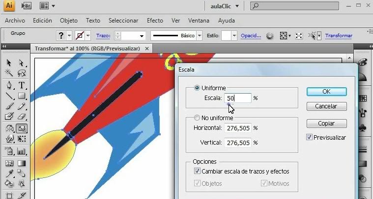 video curso adobe illustrator paso a paso tutoriales tutorial como transformar un objeto