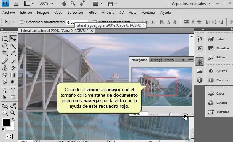 video curso espa?ol photoshop cs4 navegador e historia