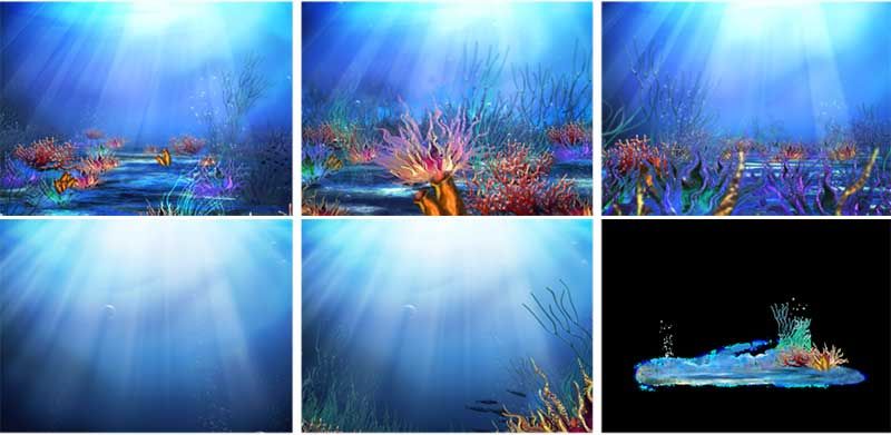 backgrounds del fondo del mar oceano