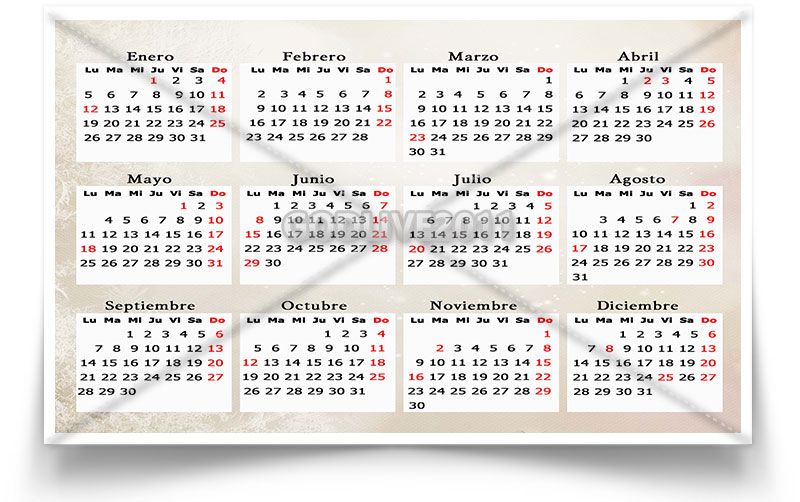 calendario 2015 con festivos para colombia psd png editable para imprimir