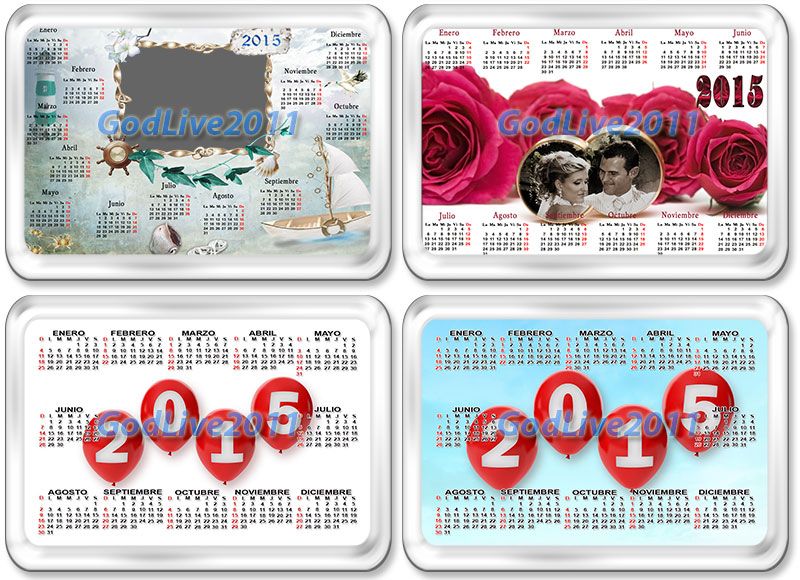 calendarios editables animados con foto para imprimir
