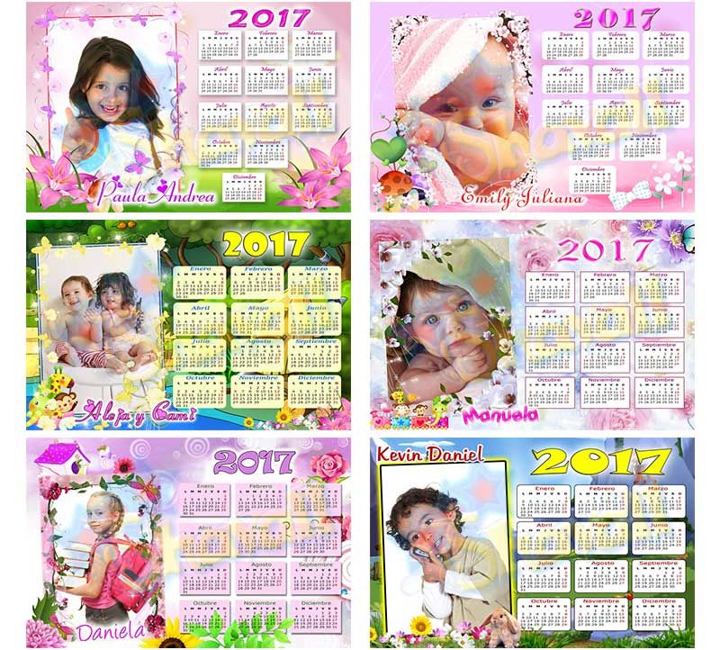calendarios psd 2017 editables