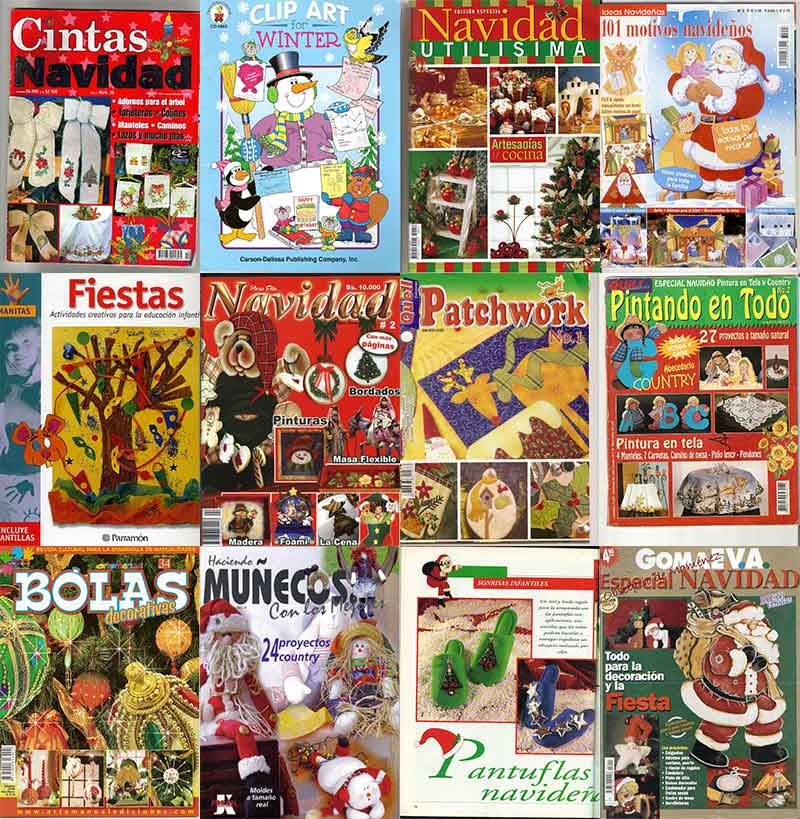curso manualidades revistas navideñas navidad