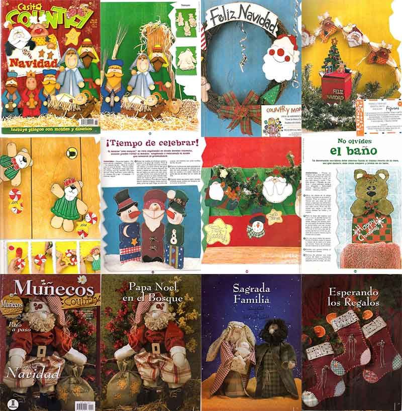 manualidades navidad arte country navideño