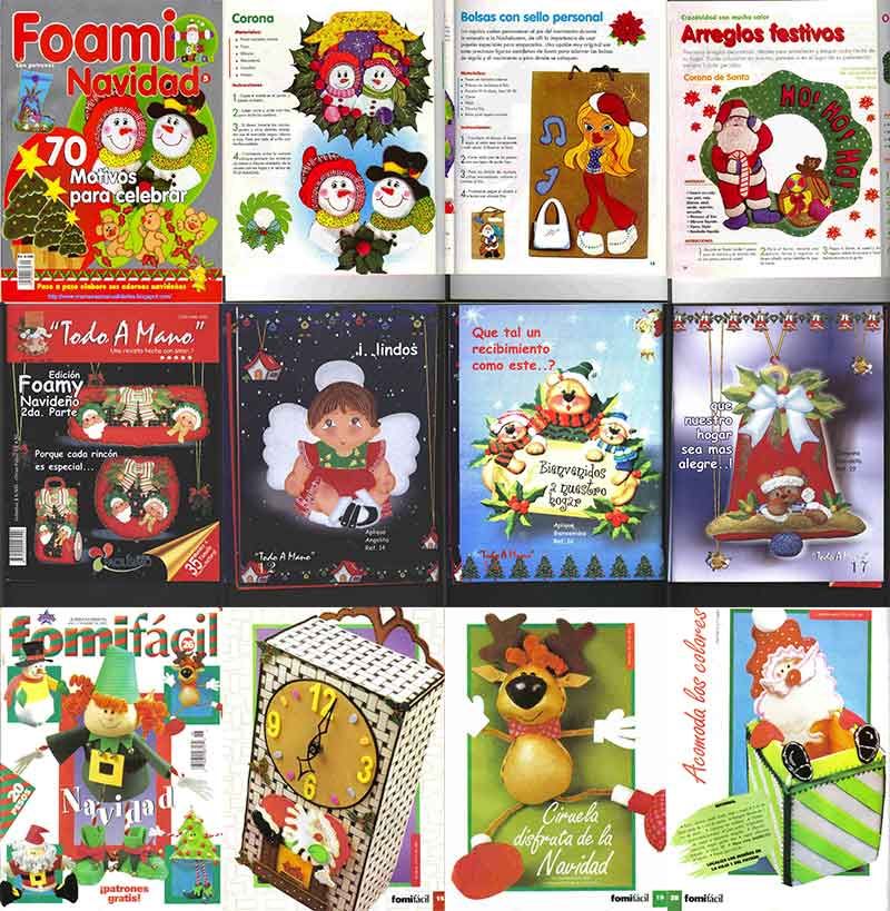 goma eva navidad manualidades navideñas foami navidad