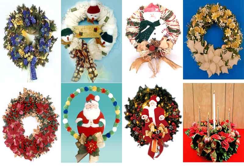 coronas navidad como hacer coronas navideñas manualidades paso a paso