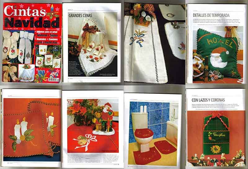 cintas navidad decoracion con cintas navideñas paso a paso revistas moldes patrones instrucciones