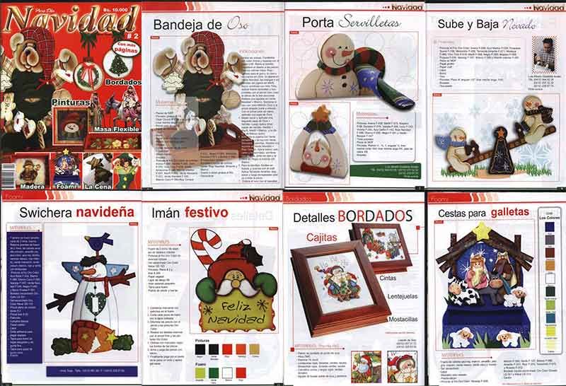 Navidad Con Bordados navideños revistas digitales paso a paso decoracion