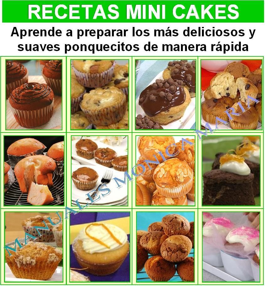 recetas mini cakes minicakes muffins