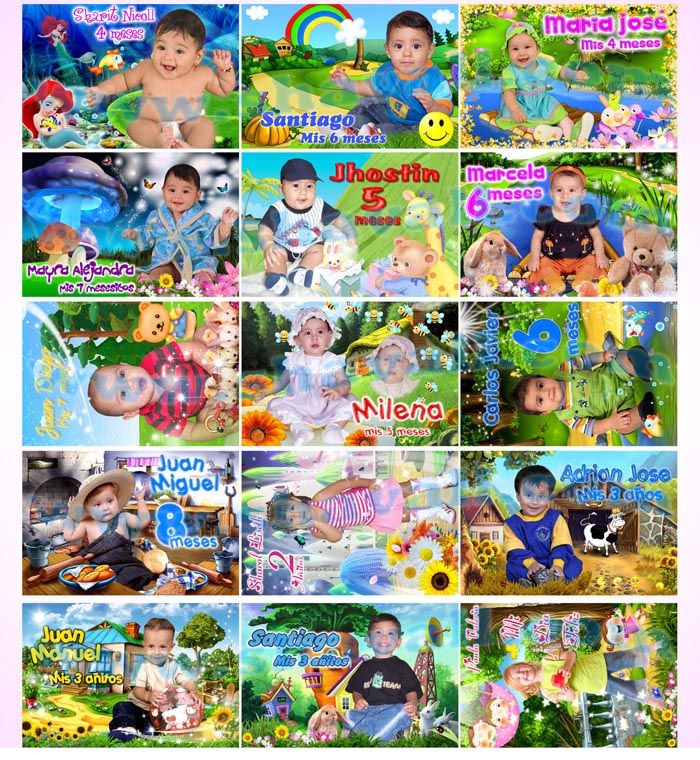 fotmontajes niños caricaturas peliculas