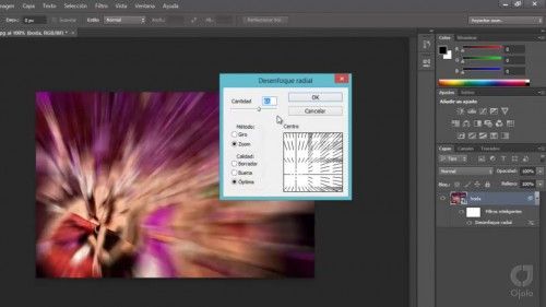 Desenfoque usando adobe photoshop