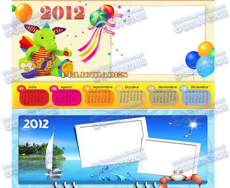 calendarios psd templates