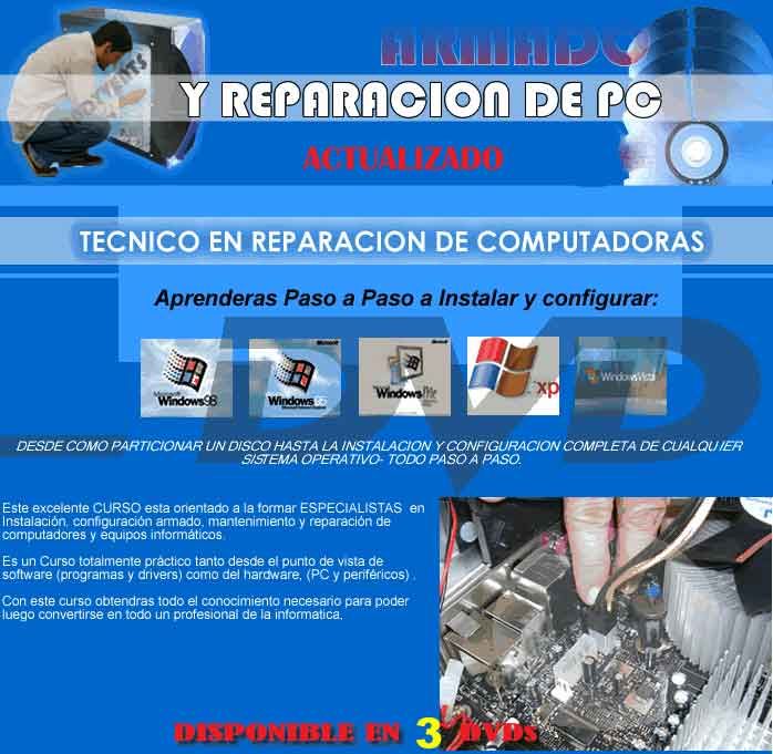 curso reparacion y mantenimiento de computadores