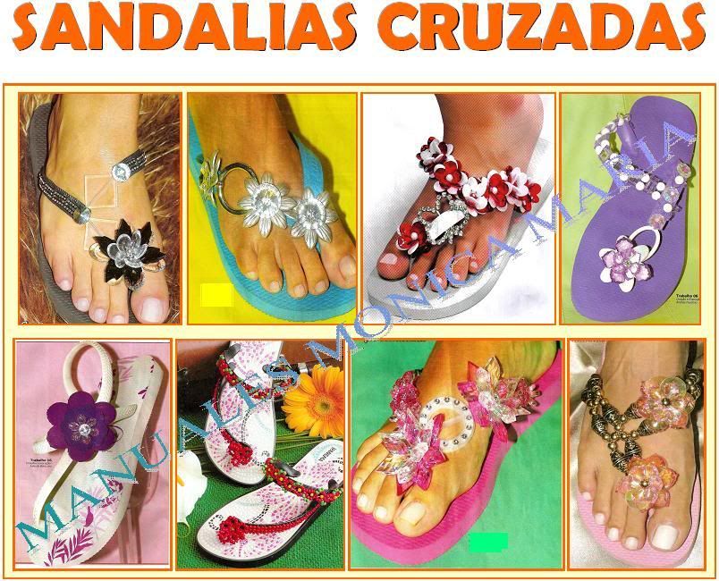 sandalias cruzadas
