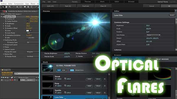 PlugIns After Effects Optical Flares Video Copilot