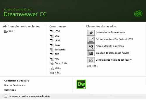 Adobe dreamweaver cc creative cloud full español pc windows