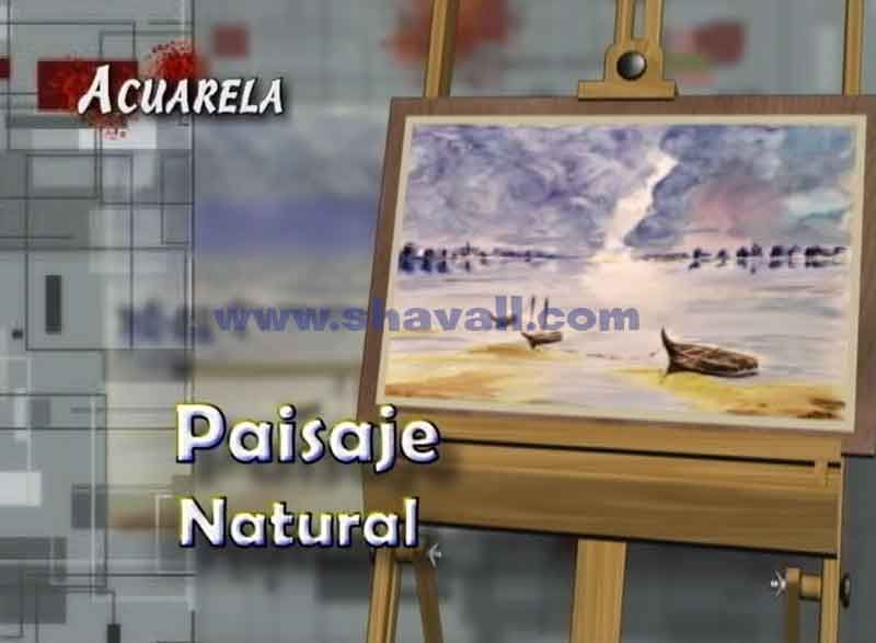 aprender a pintar con acuarela un paisaje natural