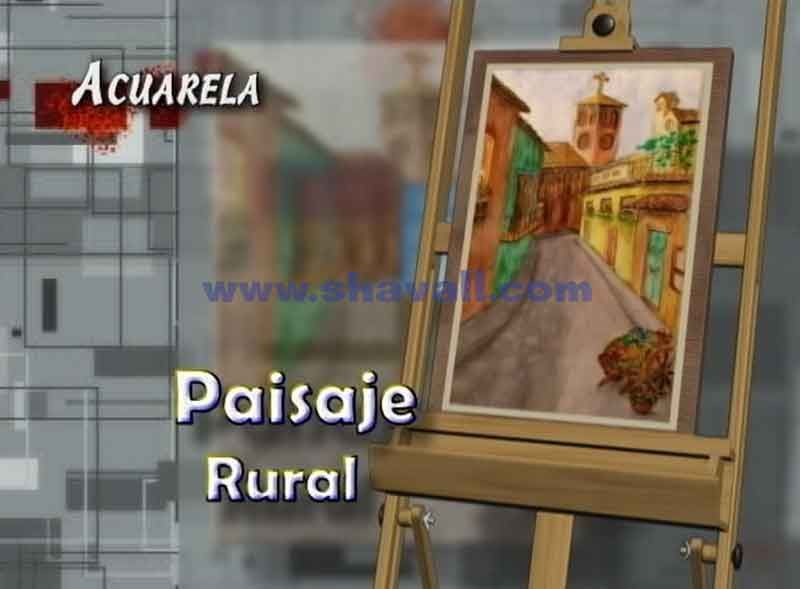 aprender a pintar con acuarela un paisaje rural