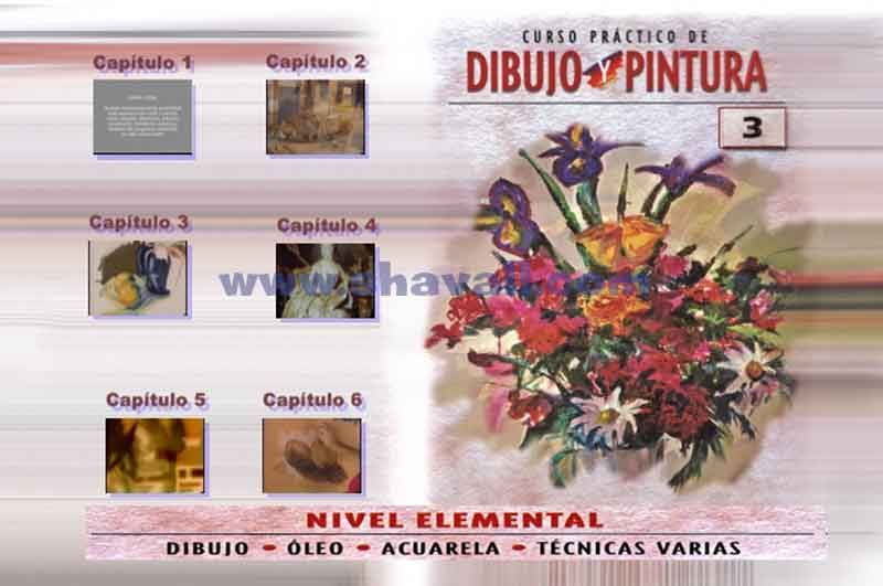 curso práctico de dibujo y pintura dvd 3 óleo técnicas varias el trazo la mancha y el color dibujo