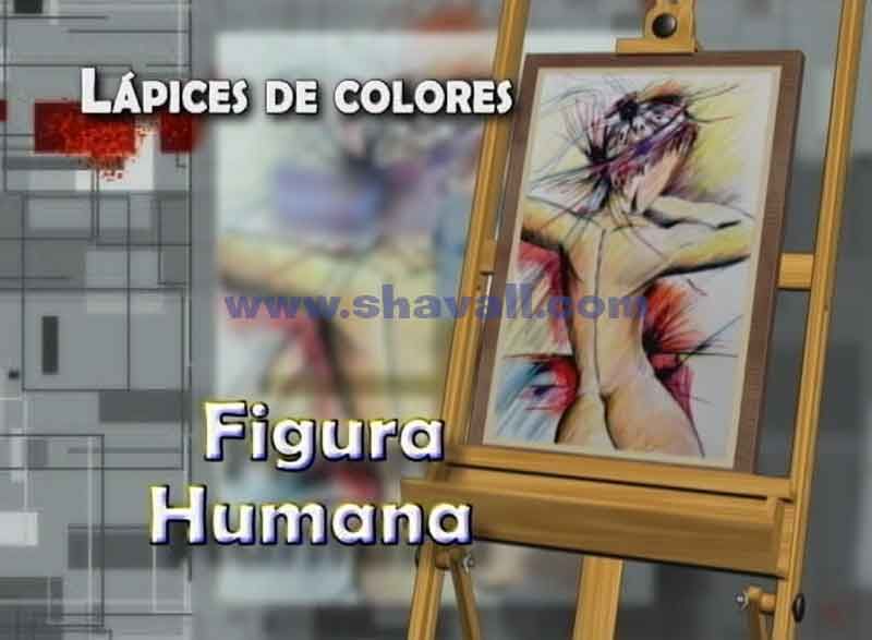 aprender a pintar con lápices de colores una figura humana