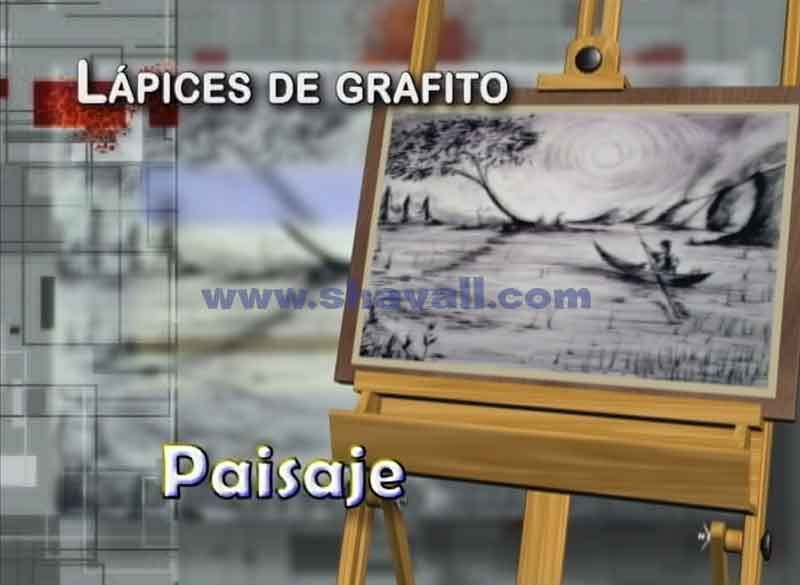 aprender a pintar con lápices de grafito un paisaje