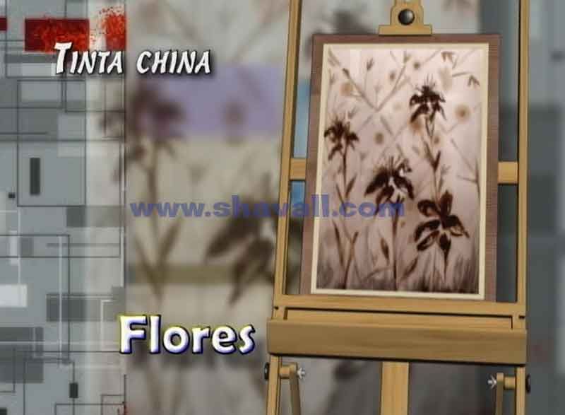 aprender a pintar con tinta china una flor flores