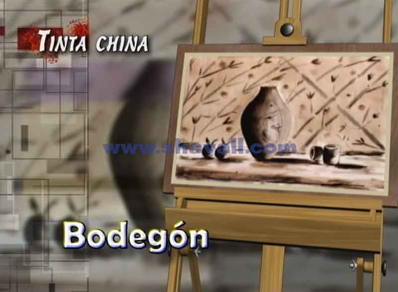 aprender a pintar con tinta china bodegón