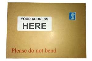board-backed envelope