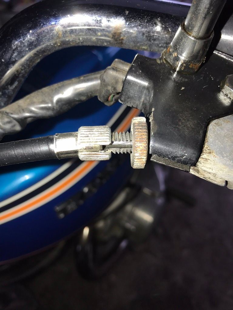 1978 CB400T2 Loose Clutch Cable Honda Twins