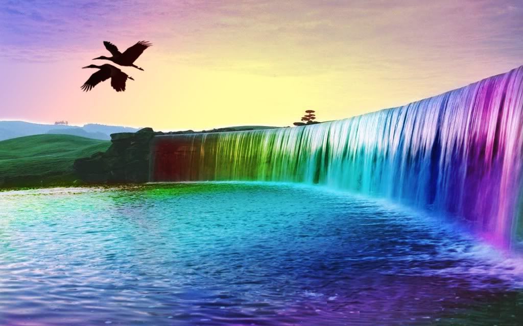 Rainbow Waterfall Pictures, Images and Photos