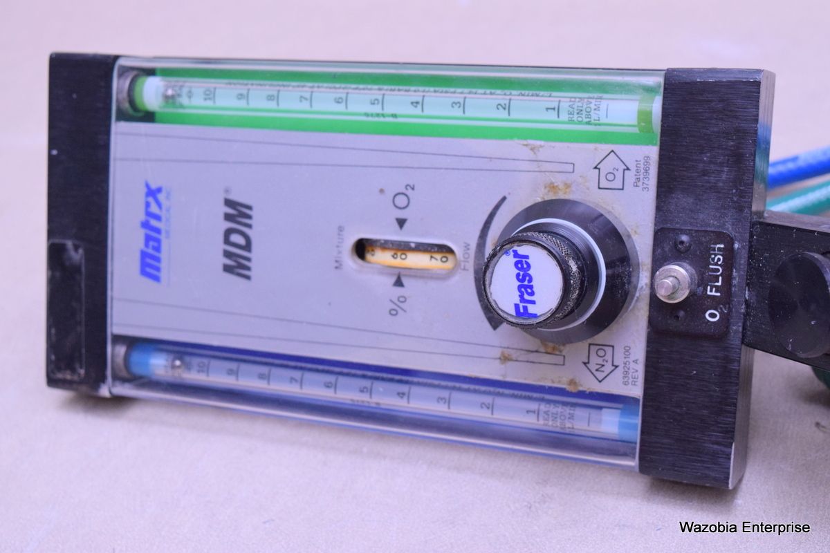 MATRX MEDICAL MDM DENTAL NITROUS OXIDE FLOWMETER eBay