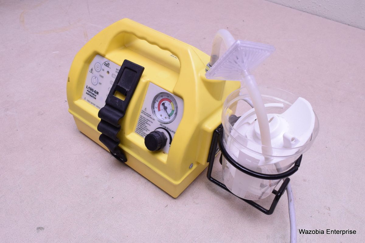 ALLIED HEALTHCARE L190GR PORTABLE M ASPIRATOR PUMP MODEL L190, L190GR