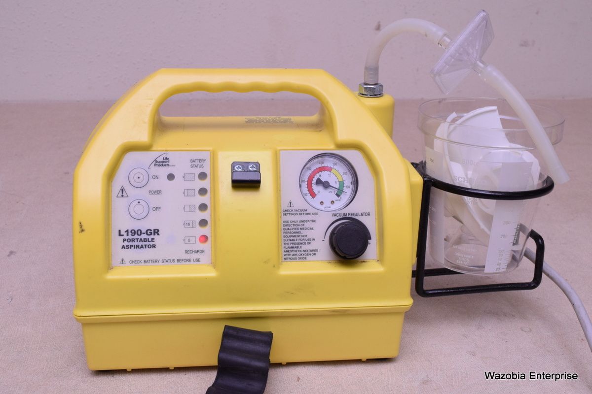 ALLIED HEALTHCARE L190GR PORTABLE M ASPIRATOR PUMP MODEL L190, L190GR