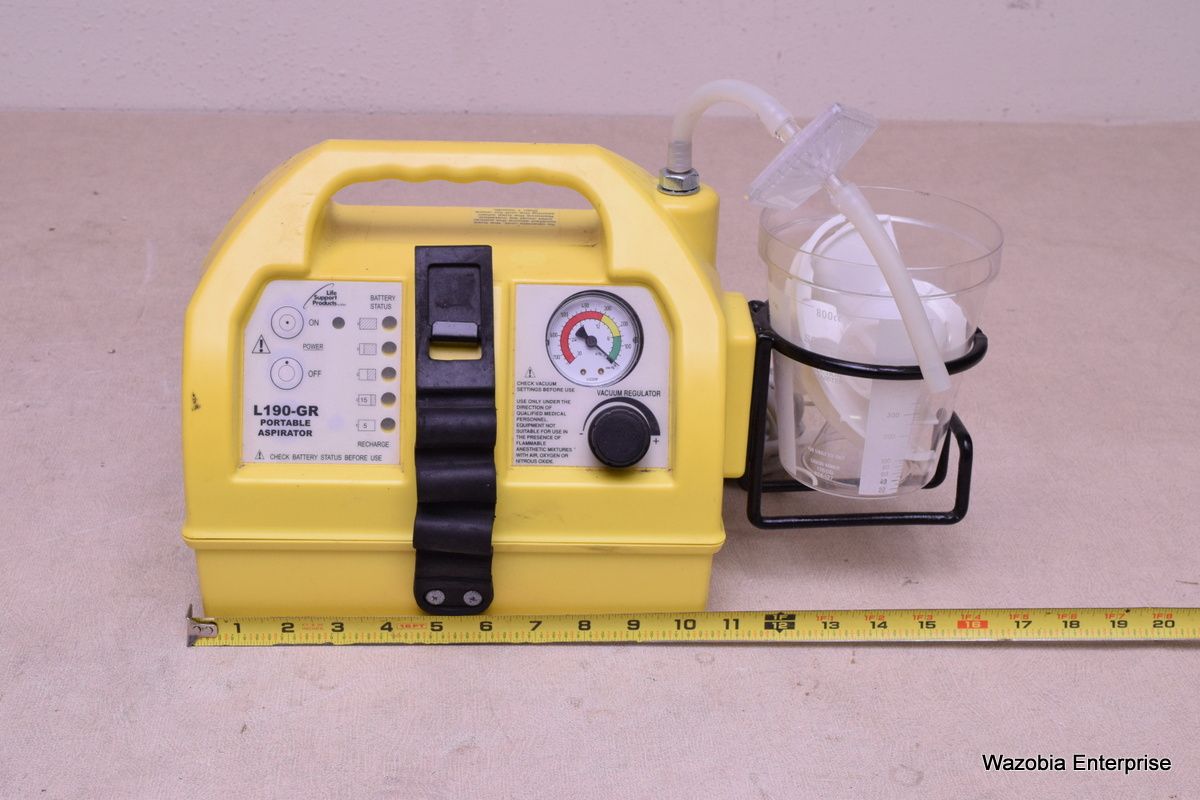 ALLIED HEALTHCARE L190GR PORTABLE M ASPIRATOR PUMP MODEL L190, L190GR