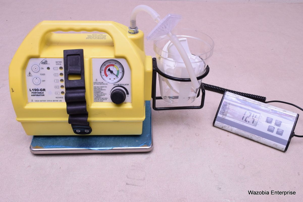 ALLIED HEALTHCARE L190GR PORTABLE M ASPIRATOR PUMP MODEL L190, L190GR