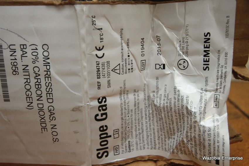 SIEMENS SLOPE GAS COMPRESSED GAS N.O.S UN1956 03294747 TANK eBay