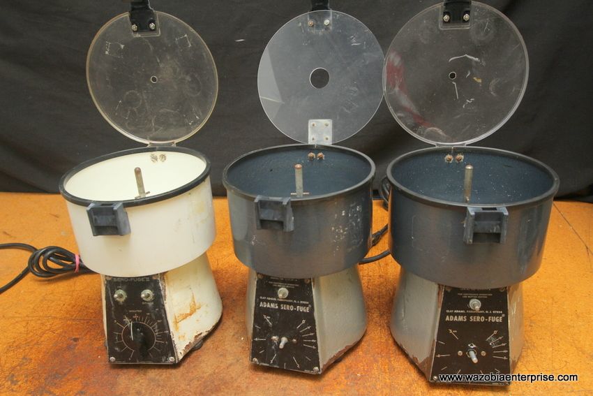 LOT OF 3 CLAY ADAMS SERO FUGE II CENTRIFUGE  